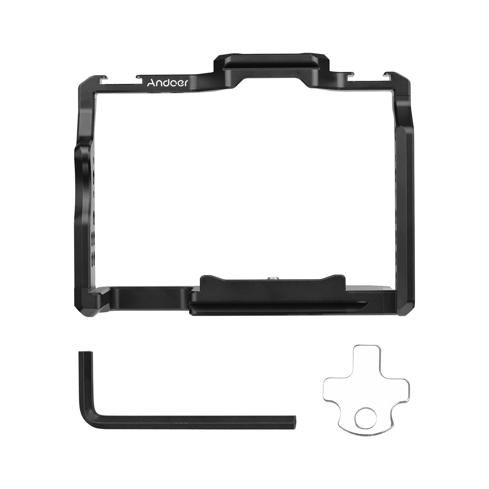 Andoer هيكل قفصي الشكل للكامير - مراجعة Camera Cage Baseplate وسعره